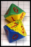 Dice : Dice - 10D - Chessex Half and Half Mix - JA Collection Apr 2024